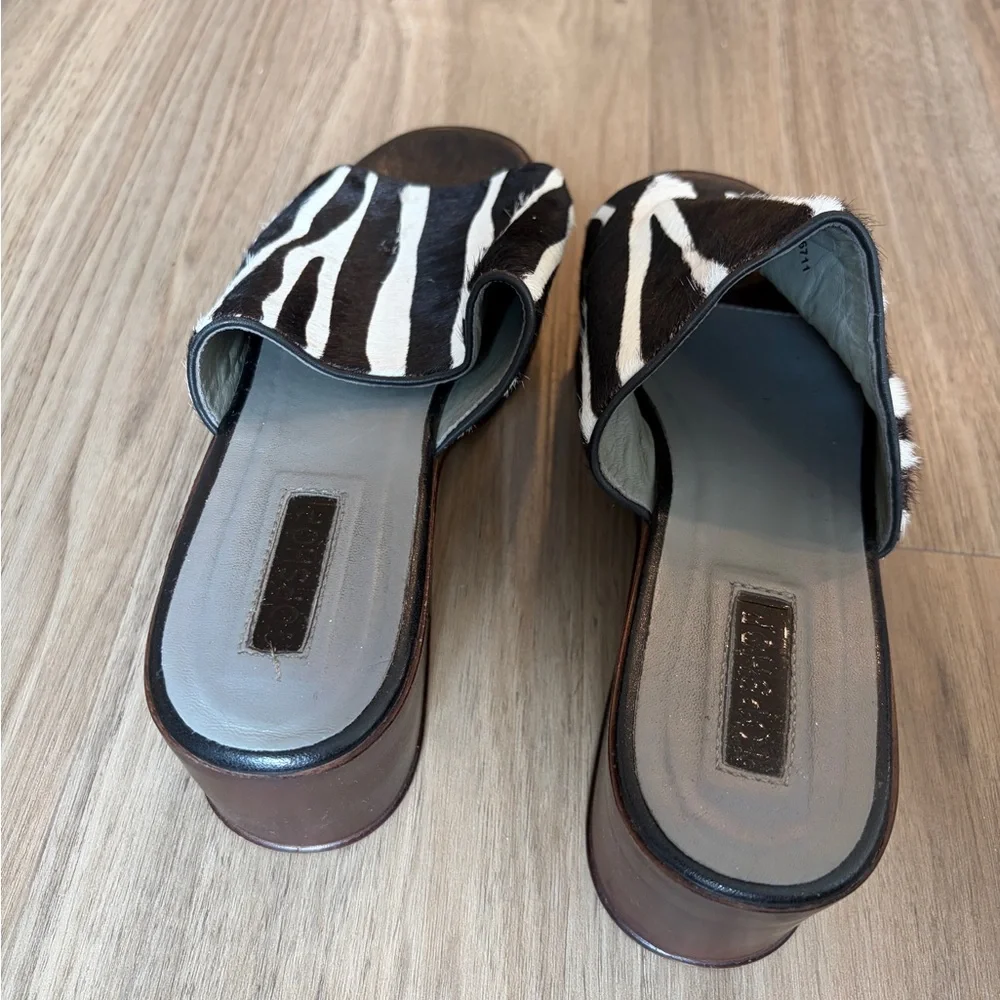 Topshop Villain Zebra Calf-Hair Mules - Picture 4 of 7